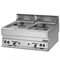 Friteuza pe gaz, de banc, dubla, 8+8 litri