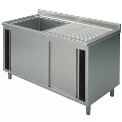 Spalator inchis cu cuva stanga si usi glisante, 1200x600 mm
