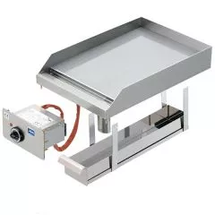 Grill electric cu placa neteda, drop-in, 385x585 mm