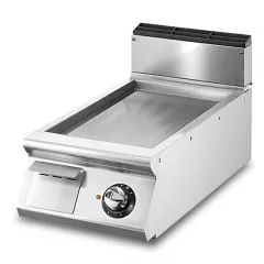 Grill electric cu placa neteda cromata, de banc, 335x530 mm