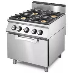 Masina de gatit pe gaz, 4 arzatoare, cuptor static electric