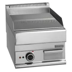 Grill electric cu placa neteda cromata, de banc, 395x520 mm