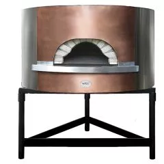 Cuptor pizza pe lemne, capacitate vatra 1,45 m, fatada cupru