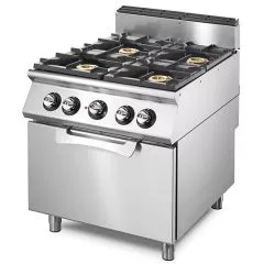 Masina de gatit pe gaz cu 4 arzatoare, cuptor static electric