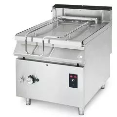 Tigaie basculanta pe gaz, 50 lt, bazin actionat electric