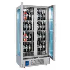 Vitrina de vinuri refrigerata, 2 usi vitrate, 180 sticle