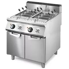 Masina electrica de fiert paste, 2 bazine GN1/1, 2x40 litri