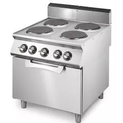 Masina de gatit electrica, 4 plite, cuptor static electric