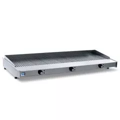Grill electric striat, de banc, 3 zone de lucru