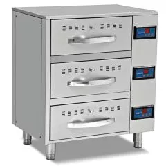 Modul sertar incalzit, 3 sertare GN1/1