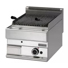 Grill gaz cu roca vulcanica, de banc