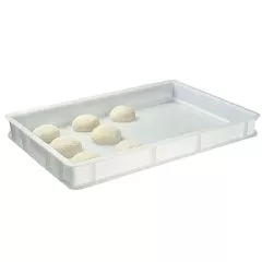 Cutie plastic pentru paline aluat pizza, 600x400x70 mm