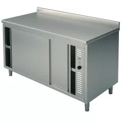 Masa calda tip dulap, cu rebord, 1400x700 mm
