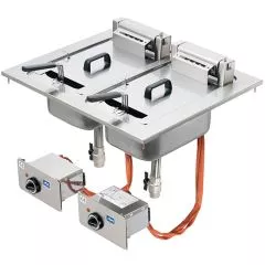 Friteuza electrica drop-in, dubla, 10+10 litri