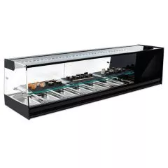 Vitrina sushi cu racitor, polita intermediara, 6xGN1/3