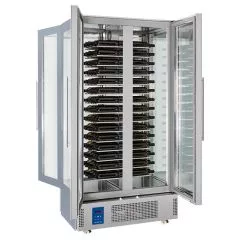 Vitrina de vinuri refrigerata, 4 usi vitrate, 120 sticle