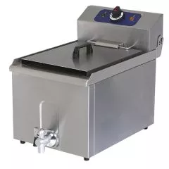 Friteuza electrica,robinet de golire, de banc, capacitate ulei 10 litri