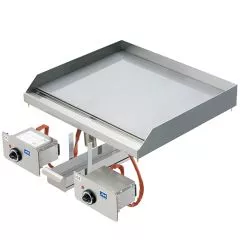 Gratar cu placa neteda, drop-in, 685x585 mm