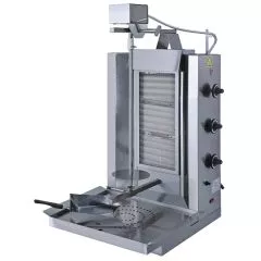 Gratar pe gaz pentru kebab, 3 zone de incalzire, motor superior, 30 kg