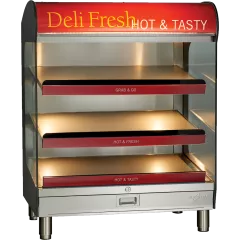 HSM-36-3S-CT Vitrina de banc cu 3 rafturi calde, greutate max 10,8 kg