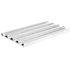 Foaie GN1/1 pentru 4 paini frantuzesti, perforata si acoperita cu silicon