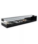 Vitrina sushi cu racitor, 6xGN1/3
