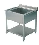 Spalator cu 1 cuva,  600x600 mm, polita