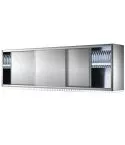 Dulap de perete cu scurgator de vase, usi glisante, 1400x400 mm