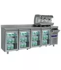 Modul bar refrigerat, 4 usi sticla GN1/1