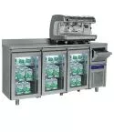 Modul bar refrigerat, 3 usi sticla GN1/1