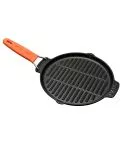 Tigaie grill rotunda 23 cm, maner portocaliu - LAVA