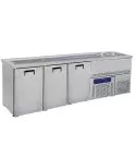 Modul refrigerat de servire, 2 cuva pe dreapta, 3 usi pentru butoaie 50 l