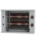 Grill electric pentru pui, 2 tepuse pentru 6 pui