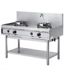Masina de gatit pentru wok, raft, 2 arzatoare, 1 robinet apa