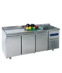 Masa rece, 3 usi, cu rebord, cuva dreapta, 474 litri