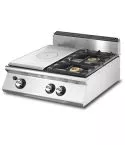 Masina de gatit pe gaz, 2 arzatore, plita unica, de banc