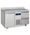 Masa rece, 2 usi GN1/1, cu rebord, 281 litri