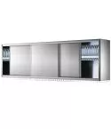 Dulap de perete cu scurgator de vase, usi glisante, 1800x400 mm