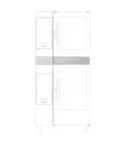Kit suprapunere pentru 2 cuptoare 6 GN 1/1, H=120mm