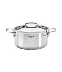 Cratita inox cu capac "Affinity", 24 cm/5,4 l - de Buyer