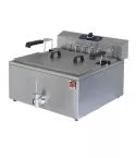 Friteuza electrica pentru patiserie, robinet de golire, de banc, 25 litri