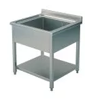 Spalator 1 cuva, cu polita, 800x700 mm