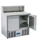 Banc pentru pizza cu 2 usi si 5 cuve GN1/6