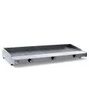 Grill electric striat, de banc, 3 zone de lucru