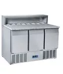 Banc pentru pizza cu 3 usi si 8 cuve GN1/6