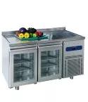 Masa rece, 2 usi cu geam, cu rebord, 281 litri