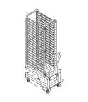 Carucior tip rack tavi cuptoare, capacitate 20xGN 1/1