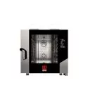 Cuptor electric combi pentru gastronomie / patiserie, capacitatea: 6 tavi GN1/1 panou de comanda digital BLACK MASK, Injectie directa