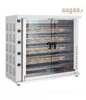 Grill pe gaz pentru pui, 6 tepuse pentru 30 pui