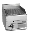 Grill pe gaz cu placa cu caneluri, de banc, 395x520 mm